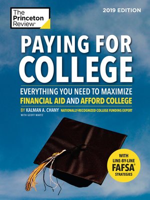 cover image of Paying for College, 2019 Edition
